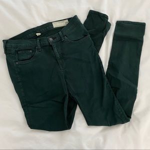 Rag & Bone Green Skinny Jeans 27